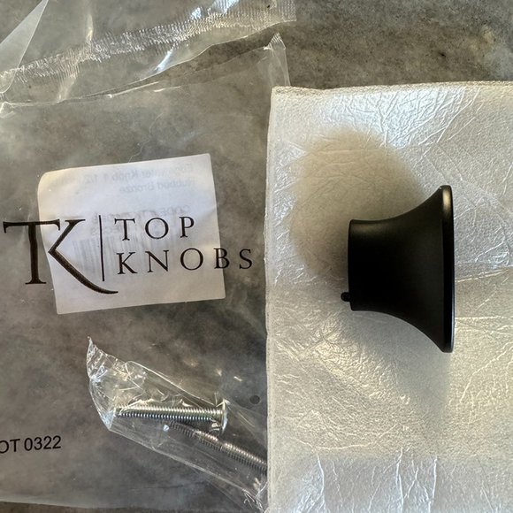 Top Knobs Cabinet Princetonian Bar Pull 5-1/16 Inch Flat Black 19 available - Picture 3 of 4